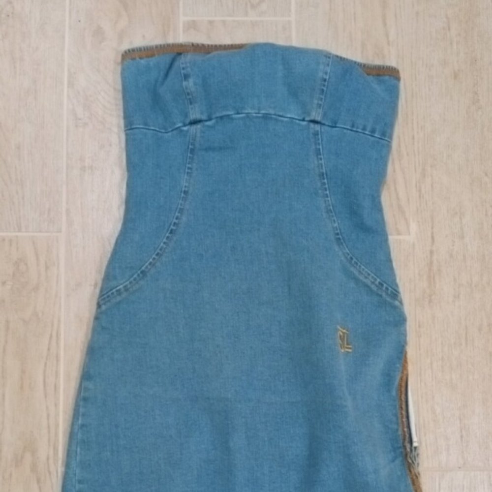 Juniors/Womens Jeans Strapless dress